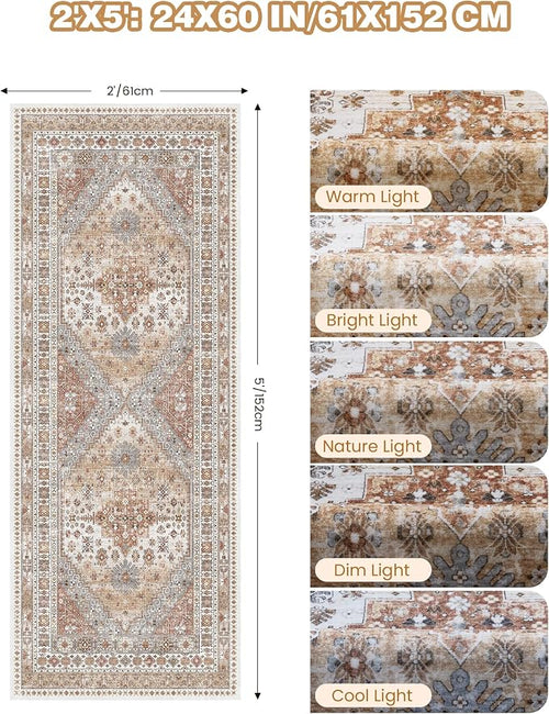 2x5 Rug Runner Washable for Entryway, Soft Bathroom Rugs - Image 2