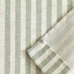 jinchan Tie Up Linen Textured Striped Bow Tie Curtain - Image 8