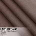 Cappuccino Curtains 63 Inches Long 2 Panel Sets - Image 2