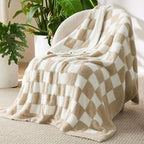 Bedsure GentleSoft Checkered Twin Blanket - Image 3