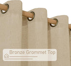 LAMIT 60 Inch Sheer Linen Curtains - Image 3