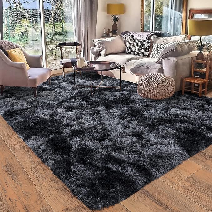 Rugs for Bedroom 4x6, Soft Shaggy Modern Shag Area Rug for Living Room by Quntue