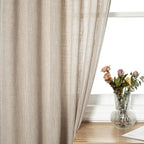 MYSKY HOME Boho Curtains Farmhouse Living Room Curtain Drapes, Light Filtering - Image 4