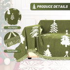 MYSKY HOME 71"X118" Loveseat Christmas Couch Cover, Sectional Sofa Covers Sofa - Image 3