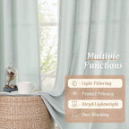LAMIT Linen Sheer Curtains 84 inch - Image 9