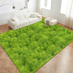 Green Tie-Dyed Rug for Living Room 8x10 Fluffy Area Rug Mat Bedside Throw Rug - Image 5
