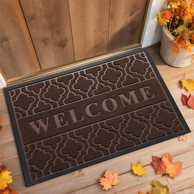 Yimobra Welcome Matt Outdoor Indoor 29.5x17, All-Weather Waterproof Front Door by Yimobra