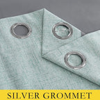 NICETOWN 100% Absolutely Blackout Linen Curtains - Image 5