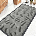 OLANLY Front Door Mat Outside Entrance 47x23, Heavy Duty Sturdy Natural Rubber by OLANLY