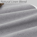 Guken Grey 100% Blackout Curtains 90 Inch Length 2 Panels Set - Image 3