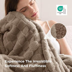 Bedsure GentleSoft Light Brown Twin XL Blanket - Image 4