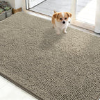 OLANLY Dog Door Mat for Muddy Paws 48x30, Absorbs Moisture and Dirt, Absorbent by OLANLY