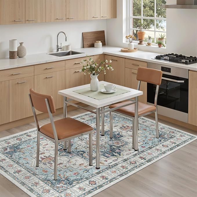 Madane Area Rug 3x5, Entryway Washable Vintage Runners Bedroom Non Slip Indoor - Image 3