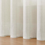 Joydeco Linen Curtains 90 Inch Length 2 Panel Sets, Light Filtering Curtains - Image 9