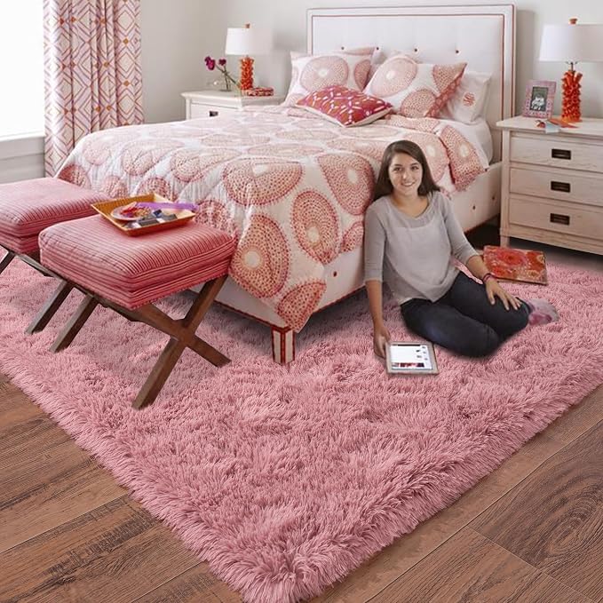 Rugs for Bedroom 4x6, Soft Shaggy Modern Shag Area Rug for Living Room - Image 6
