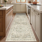 Runner Rug 2x8 Runners for Hallways Non Slip Washable, Vintage Hallway Runner - Image 3