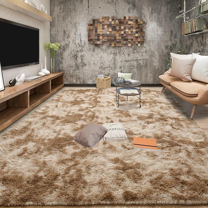 Tepook Soft Fluffy Rugs for Living Room, 5x8 Shaggy Area Rug for Bedroom - Image 3