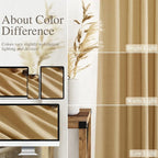 Gold Yellow Linen Curtains 72 Inch Length - Image 3