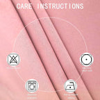 LEMOMO Blackout Curtains 52 x 63 inch/Pink Curtains Set of 2 Panels/Thermal - Image 3