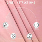 LEMOMO Pink Blackout Curtains/42 x 84 Inch/Set of Two Panels Grommet Bedroom - Image 5
