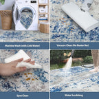 5x8 Area Rugs for Living Room Rug Washable: Abstract Rug for Dining Room - Image 5