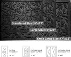 Black Leaves Outdoor Indoor Entrance Door mat, Absorbent Durable Heavy Duty - Image 3