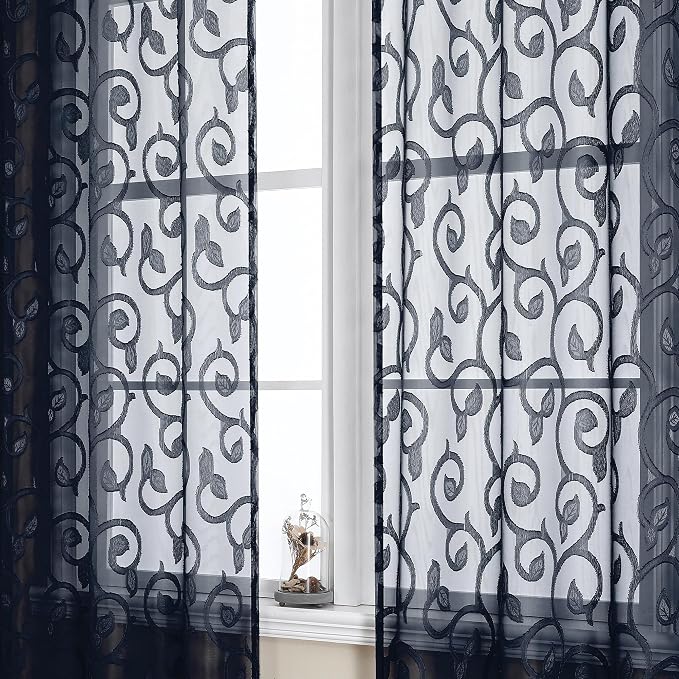 OWENIE Furman Sheer Curtains 84 inches Long by OWENIE