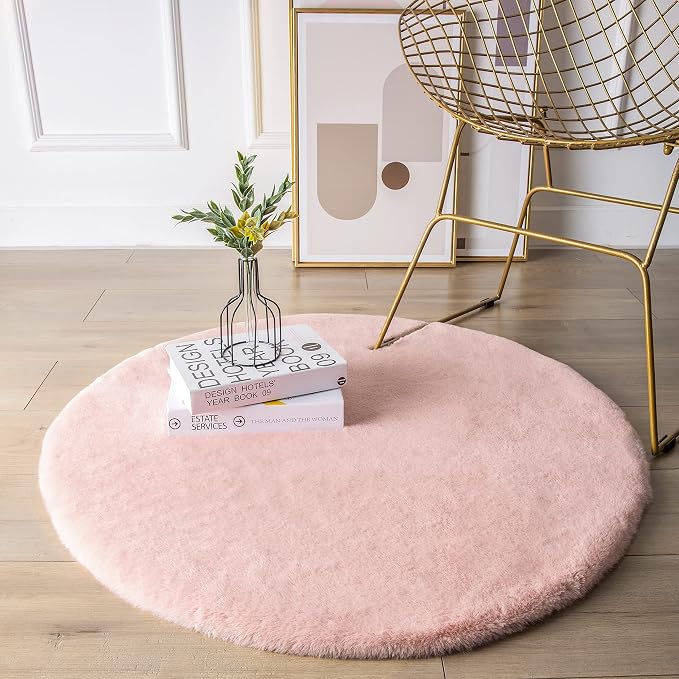 Ashler HOME DECO Ultra Soft Faux Rabbit Fur Chair Couch Cover Area Rug - Image 5
