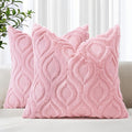 decorUhome Summer Throw Pillow Covers 26x26 Inch Set of 2, Soft Plush Faux Wool by decorUhome