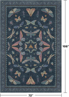 Boho Living Room Area Rug 6x9, Non Slip Dining Room Rugs - Image 2