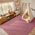 FinRèc 6x9 Washable Area Rugs for Bedroom Living Room, Low Pile Thin Rug Solid - Image 5
