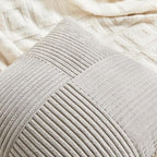 Fancy Homi 2 Packs Neutral Grey Long Lumbar Decorative Throw Pillow Covers - Image 3