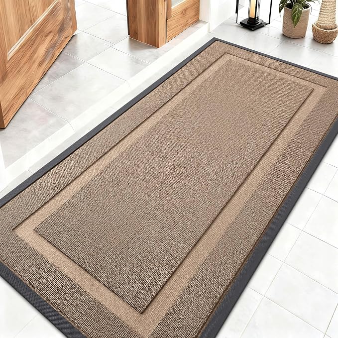 OLANLY Front Door Mat Indoor Outdoor Entrance, Waterproof All-Season, by OLANLY