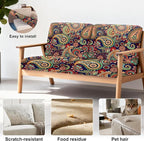 4Pcs Patio Stretch Cushion Covers, Outdoor Sofa Replacement Cover Slipcovers - Image 4