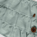 jinchan Ruffled Valance Curtain Slubbed Crossed Kitchen Valance Vintage - Image 8