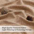 OWENIE Terracotta Valances for Windows 1 Pcs, Light Filtering Textured - Image 3