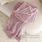 Bedsure GentleSoft Pink Fleece Blanket - Image 7