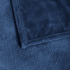 BEDELITE Fleece Blanket Twin Size Navy Blue Throw Blankets - Image 9