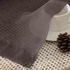 Aiyufeng Chocolate Brown Sheer Curtains 84 Inches Long 2 Panels, Solid Voile - Image 3