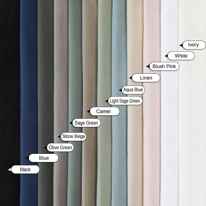 Chyhomenyc Sage Green Valance for Windows, Light Filtering Faux Linen Short - Image 8