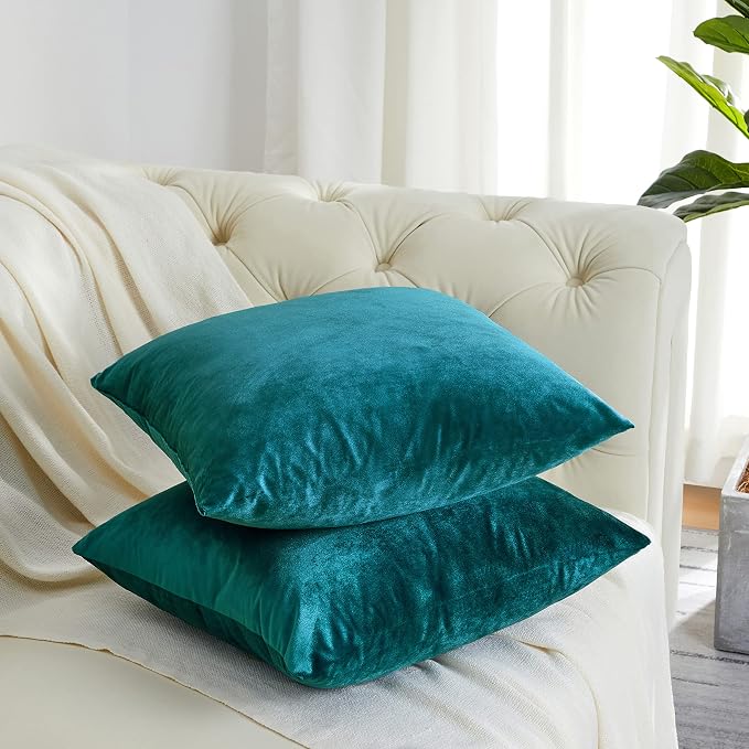GIGIZAZA Décor Throw Couch Pillow Covers, 20 x 20 Pillow Velvet Cushion Covers - Image 7