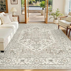 Madane 5x7 Area Rugs for Living Room, Stain Resistant Washable Rug, Non-Slip by Madane
