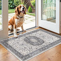 Washable 2x3 Entryway Area Rug: Vintage Soft Thin Door Mat by HYHAOYUNLAI