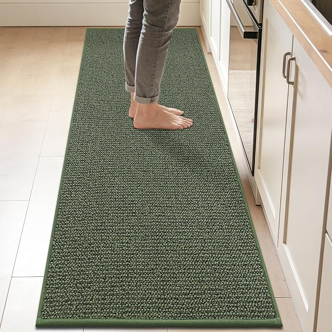 BEQHAUSE Kitchen Runner Rugs 24"x84", Non-Slip Kitchen Mats by BEQHAUSE