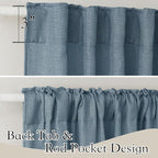 RYB HOME Blue Sheer Curtains - Image 2