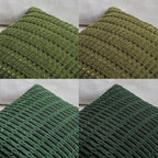 Fancy Homi Set of 4 Green Lumbar Rectangle Decorative Throw Pillow Covers 12x24 - Image 4