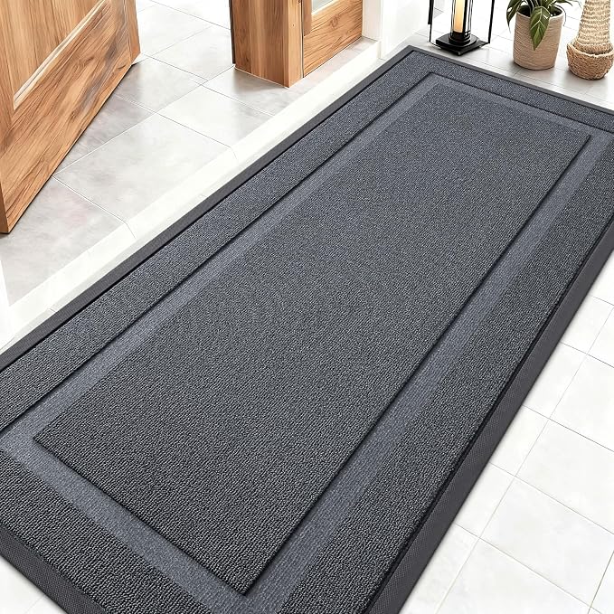 OLANLY Front Door Mat Indoor Outdoor Entrance, Waterproof All-Season, by OLANLY