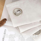 H.VERSAILTEX 2 Pack Ultra Luxurious High Woven Linen Elegant Curtains Grommet - Image 5
