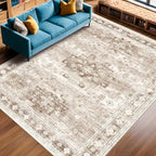 Washable Farmhouse Living Room Rug, 9x12 Area Rugs - Image 3