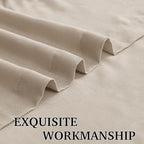 RYB HOME Semi Sheer Curtains 84 inches 2 Panels Set, Faux Linen Texture Light - Image 6